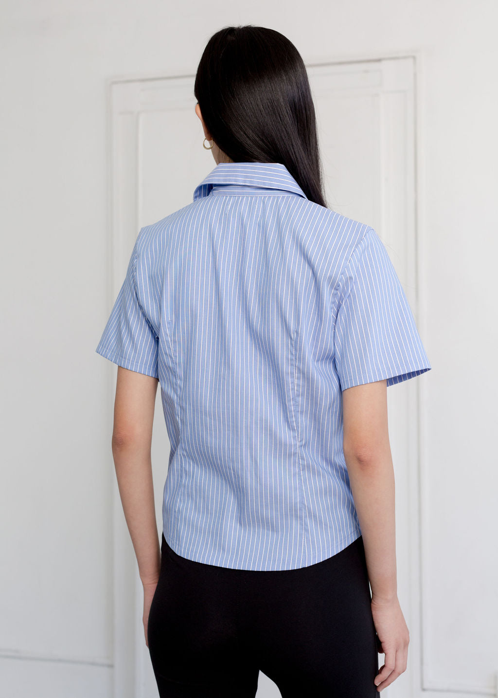 A Bronze Age Mary Top, Fitted Button-Up Blouse | Made in Canada-Tops-abronzeage.com