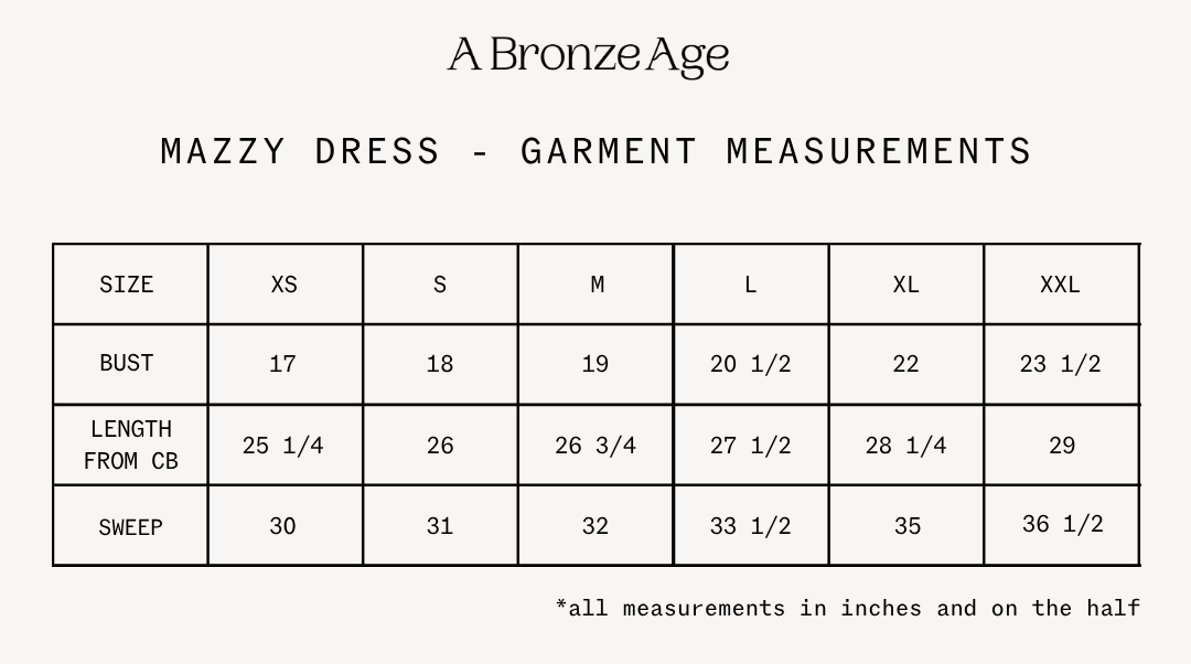 Fit and measurements