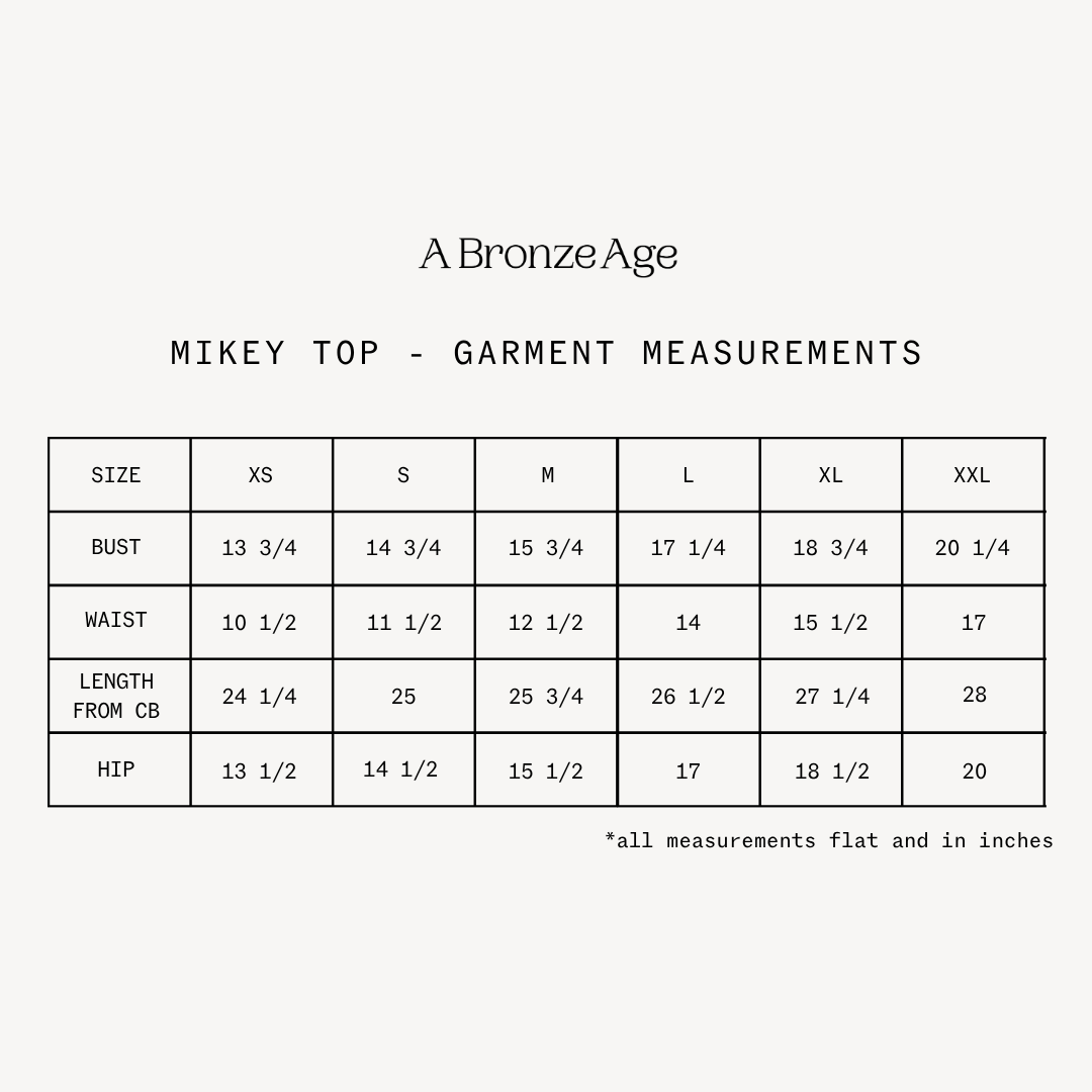 Fit and measurements