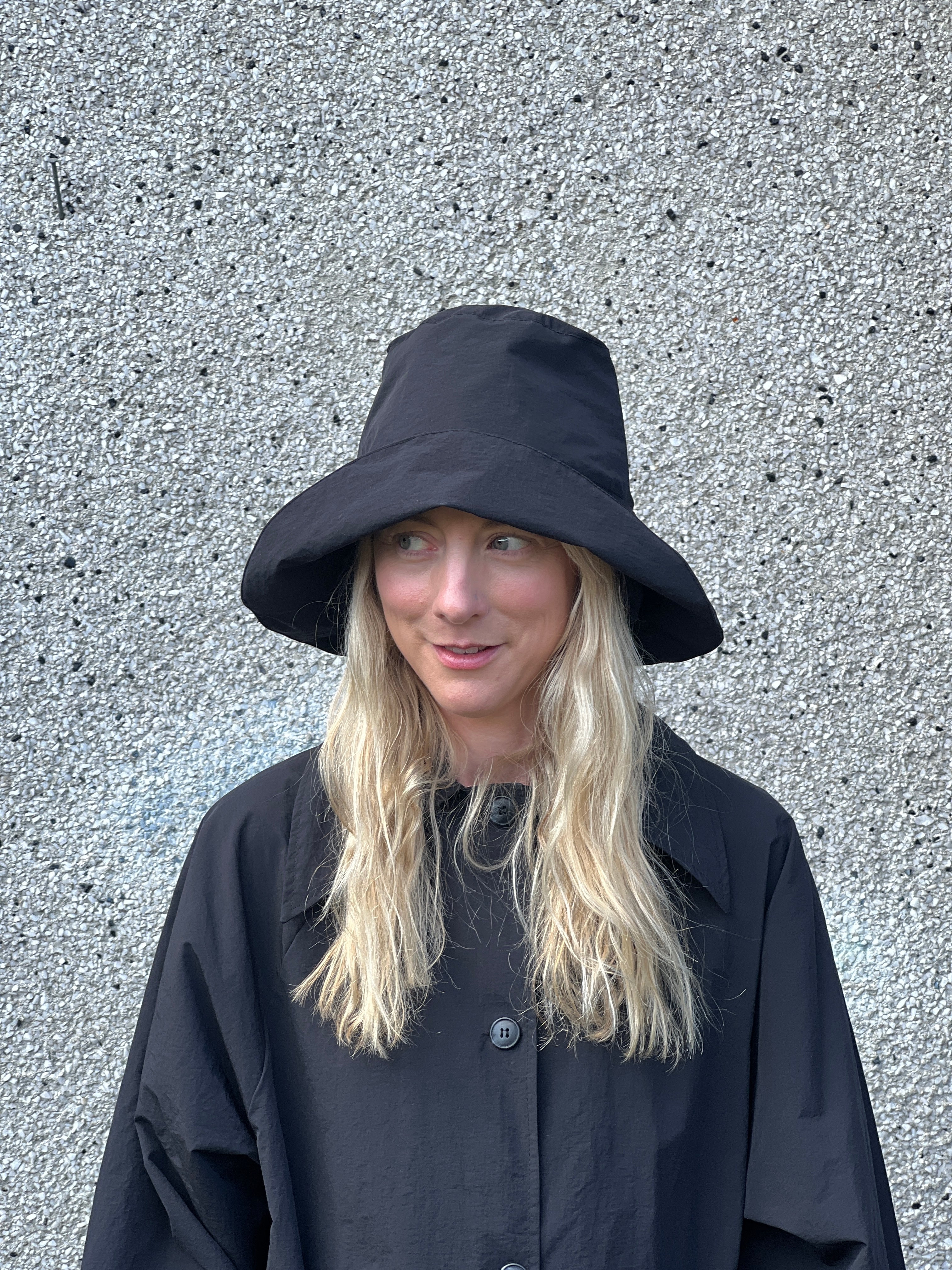 A Bronze Age Milo Bucket Rain Hat, Water Resistant | Made in Canada-Hat-Black Nylon-SML/MED-abronzeage.com