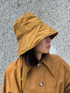 A Bronze Age Milo Bucket Rain Hat, Water Resistant, Handcrafted in Vancouver, Canada-Hat-Tobacco Nylon-SML/MED-abronzeage.com