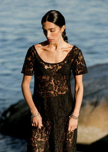 A Bronze Age Mimi Lace Dress, Sheer, Fancy Dress-Dresses-abronzeage.com