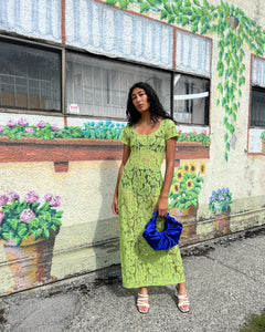 A Bronze Age Mimi Lace Dress, Sheer Fancy Dress | Made in Canada-Dresses-Lime Lanai Lace-XS-abronzeage.com