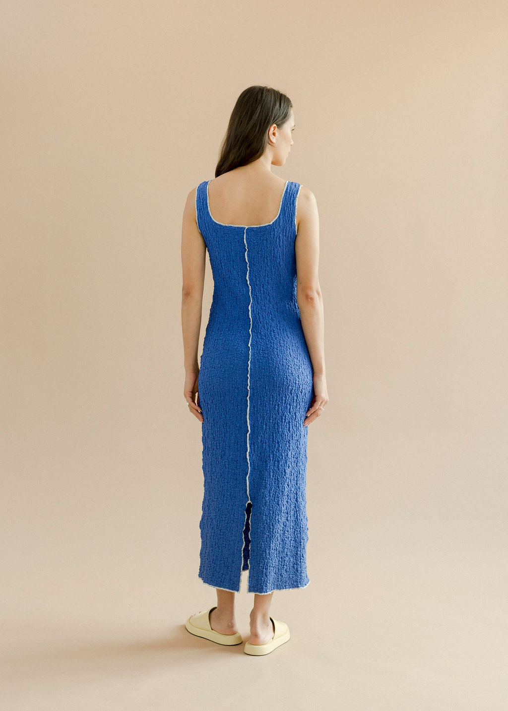 A Bronze Age Muse Dress, Fitted Tank Midi Dress, Canada-Dresses-abronzeage.com