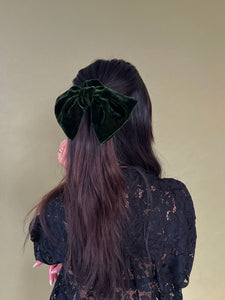 A Bronze Age Chubby Hair Bow Scrunchie, Canada-Hair-Nori Velvet-abronzeage.com