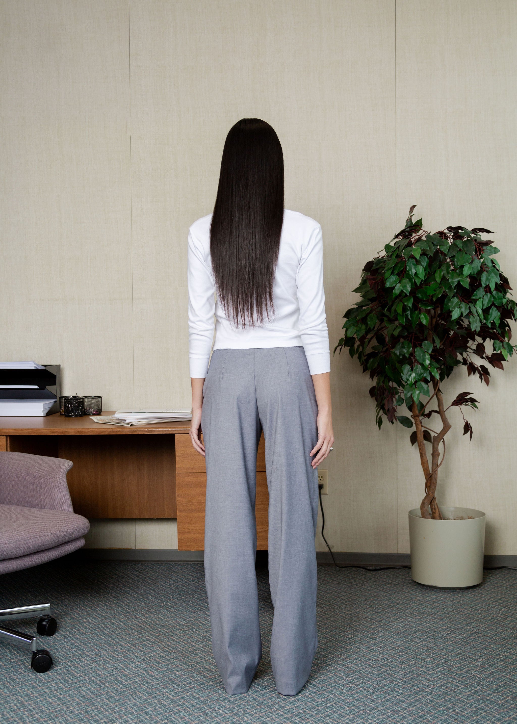 A Bronze Age Nathan Pant, Mid-Low Rise Trouser | Made in Canada-Pants-abronzeage.com