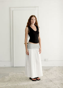 Nina Ruched Waist Skirt - Ready To Ship – A Bronze Age