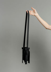 A Bronze Age Nova Phone Sling-Handbags-Black Taffeta-abronzeage.com