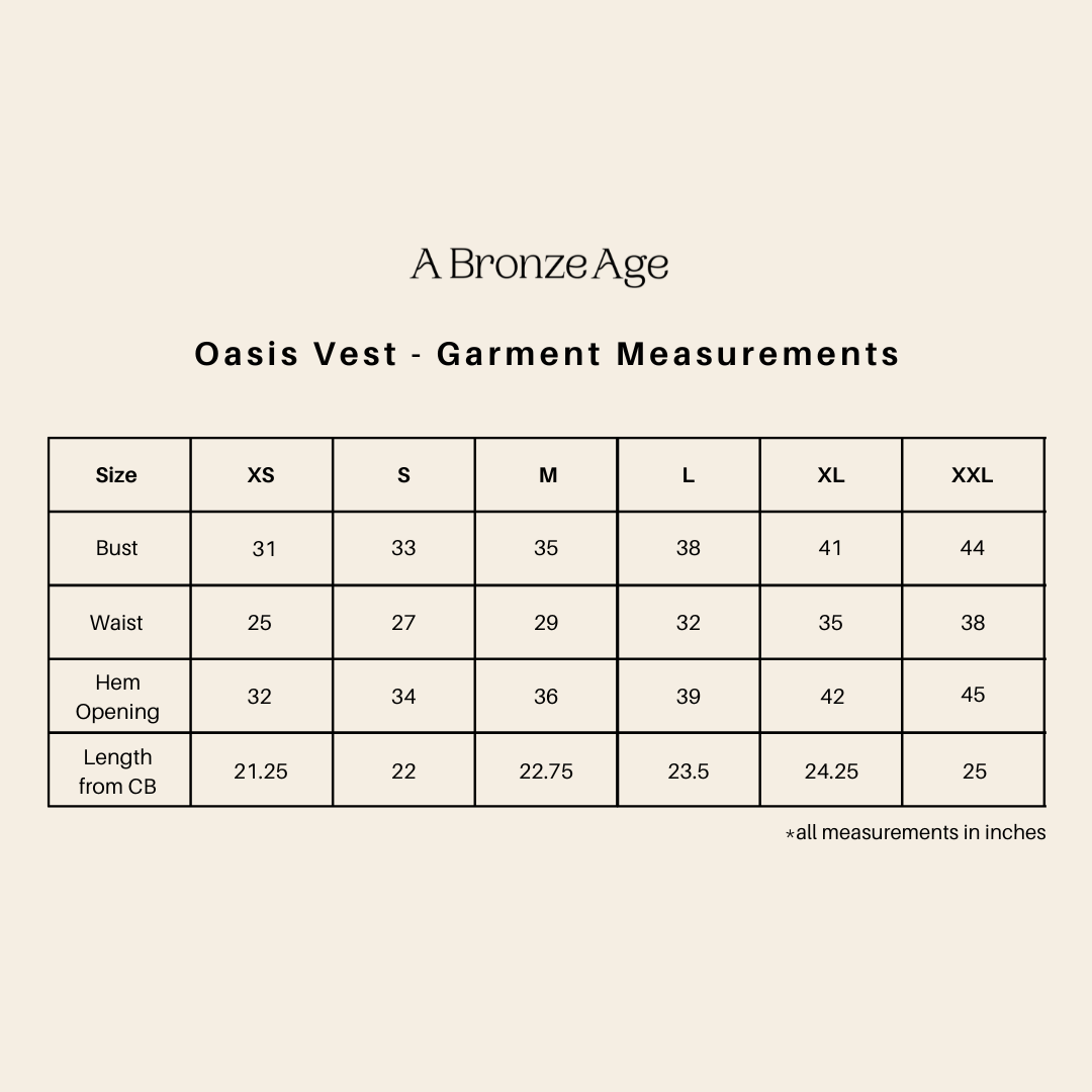 Fit and measurements