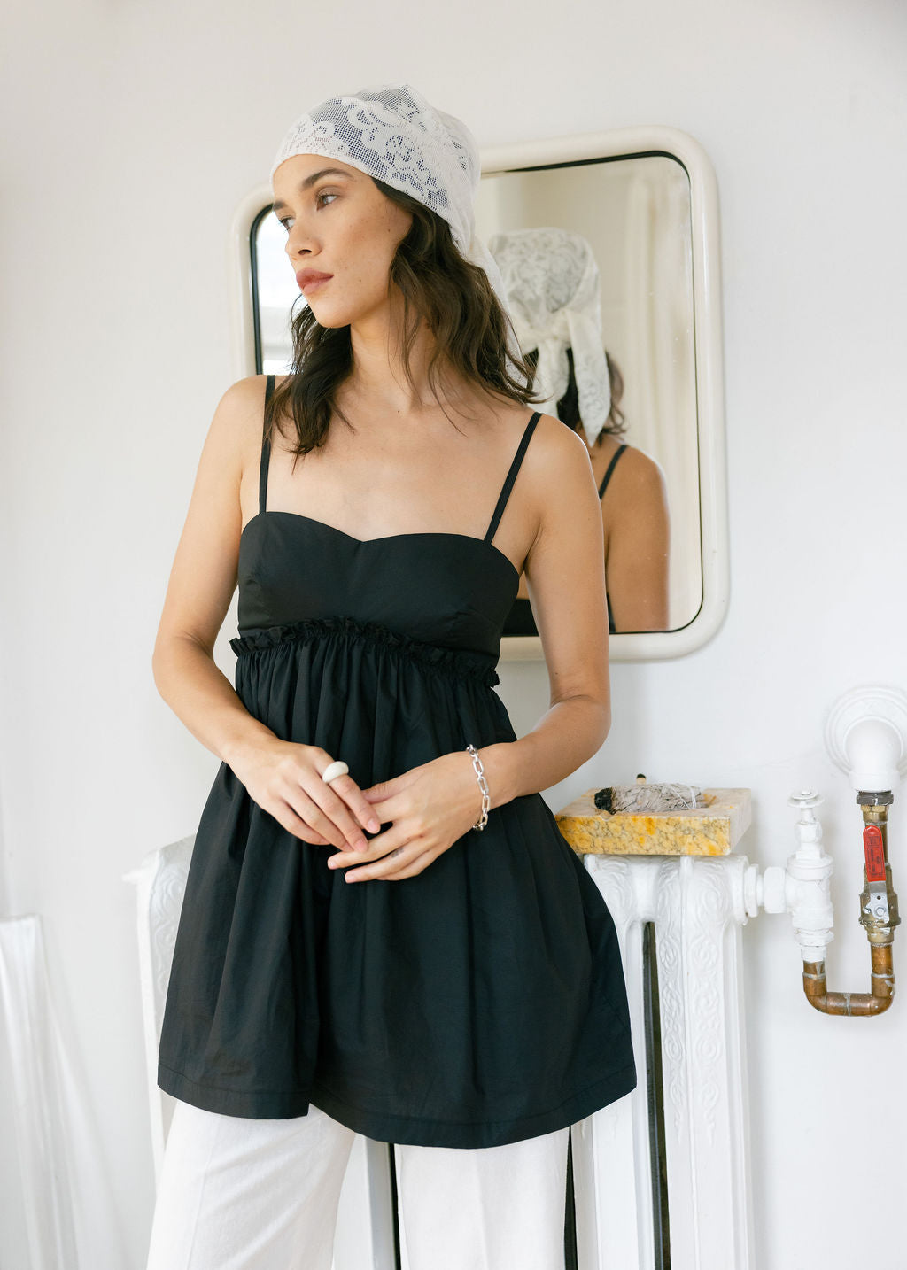 -Tops-Black Poplin-XS-abronzeage.com