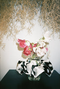 A Bronze Age Oversized Organza Hair Scrunchie, Canada-Hair-Black Bloom-LRG-abronzeage.com