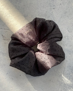 A Bronze Age Oversized Organza Hair Scrunchie, Canada-Hair-Maya Polkadot-LRG-abronzeage.com