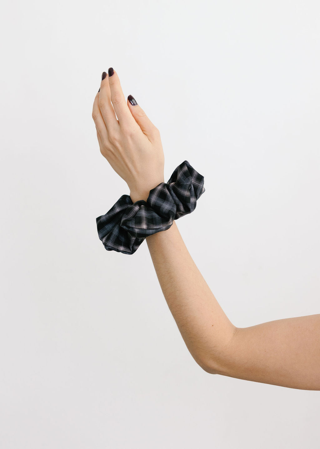 A Bronze Age Oversized Cotton Hair Scrunchie, Canada-Hair-Chelsea Plaid-LRG-abronzeage.com
