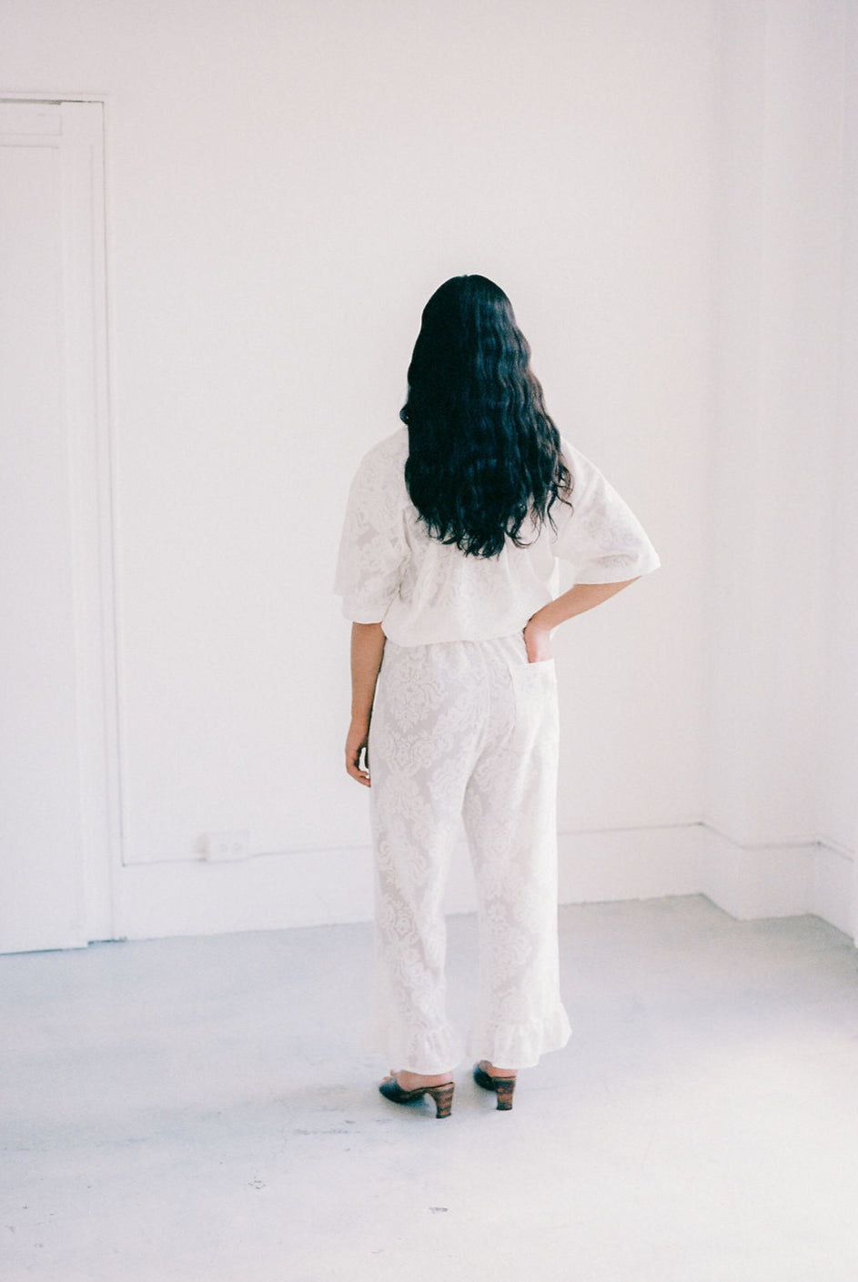A Bronze Age Lace Party Pant | Made in Canada-Pants-abronzeage.com