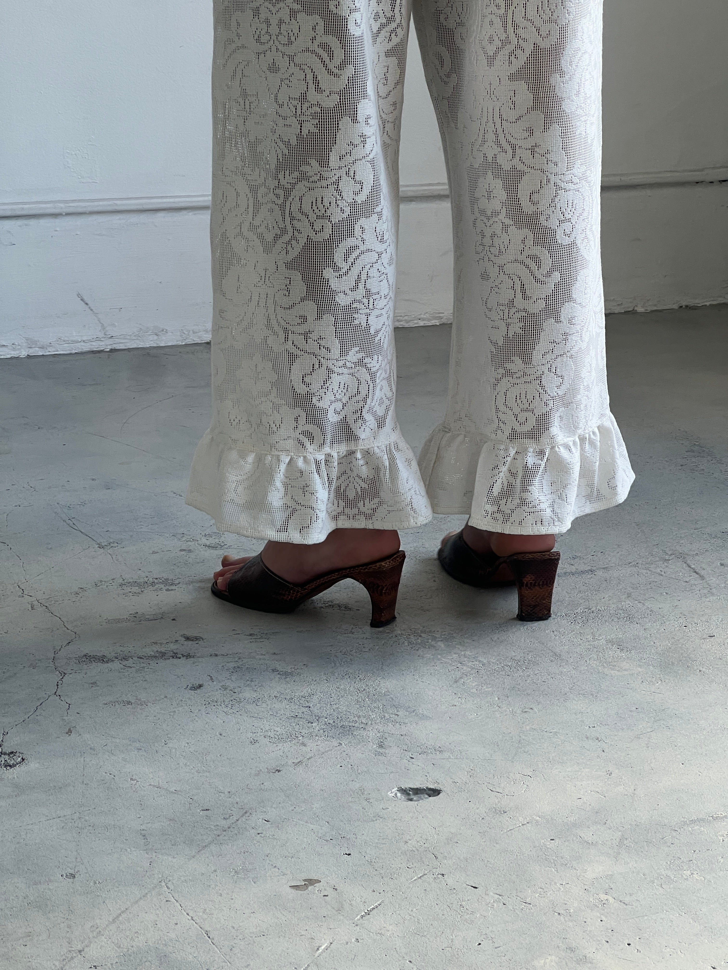 A Bronze Age Lace Party Pant | Made in Canada-Pants-abronzeage.com