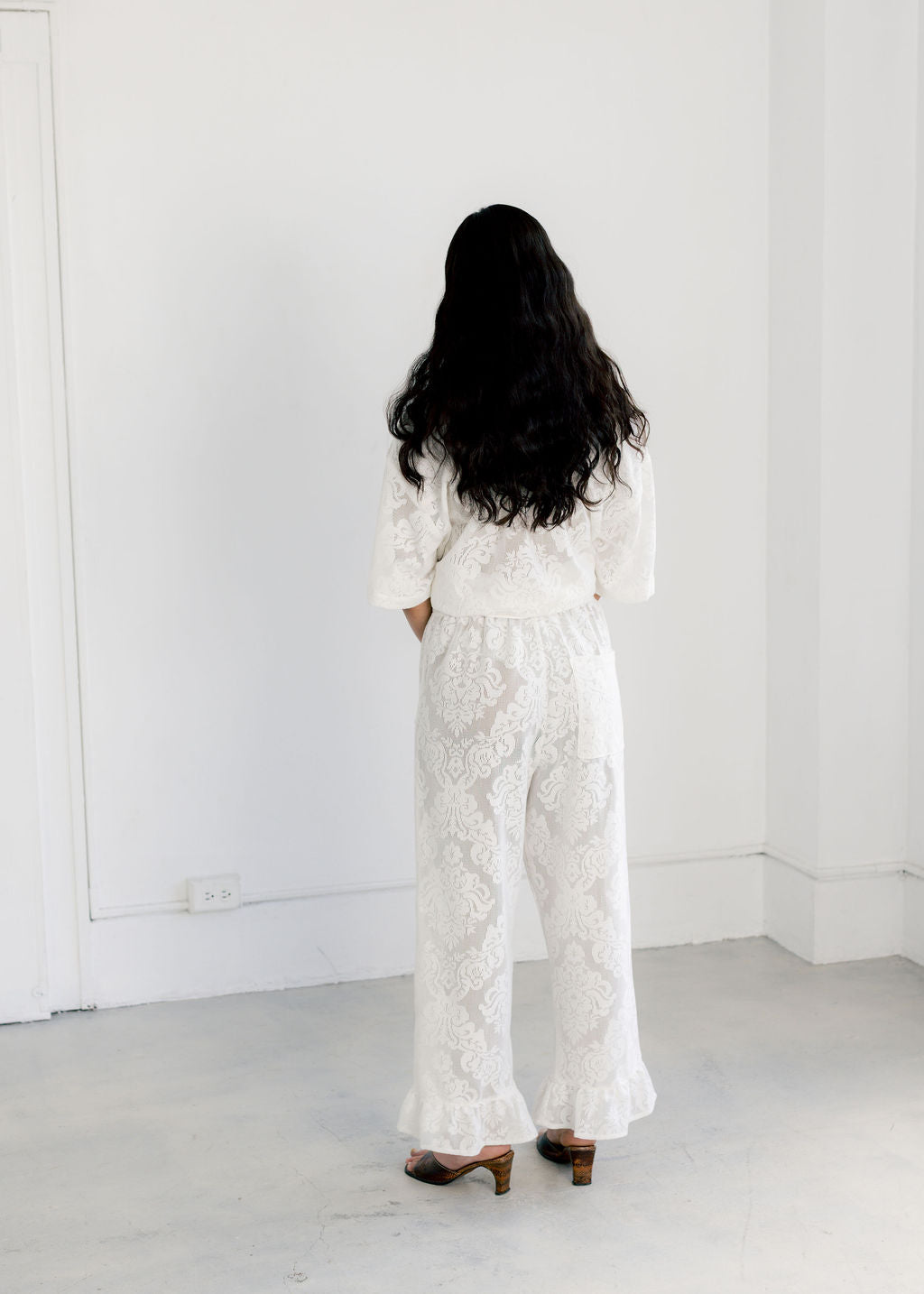 A Bronze Age Lace Party Pant | Made in Canada-Pants-abronzeage.com