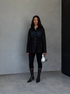 -Tops-Black Cotton/Tartan-XS-abronzeage.com