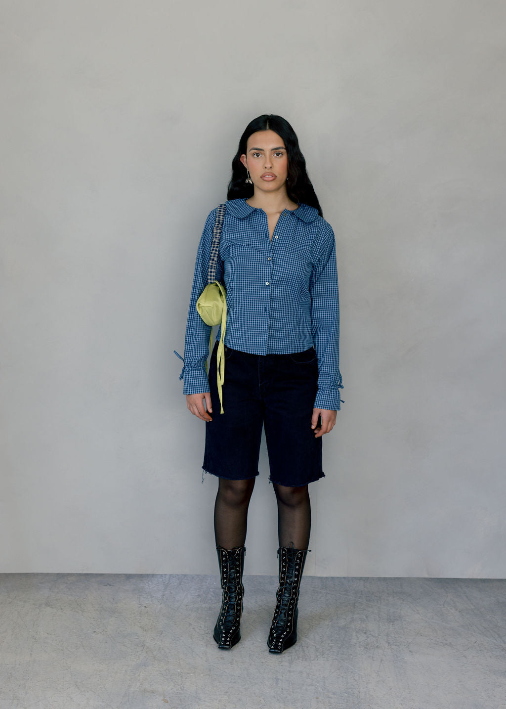Peter Button Down Shirt with Peter Pan Collar | Made in Canada-Tops-abronzeage.com