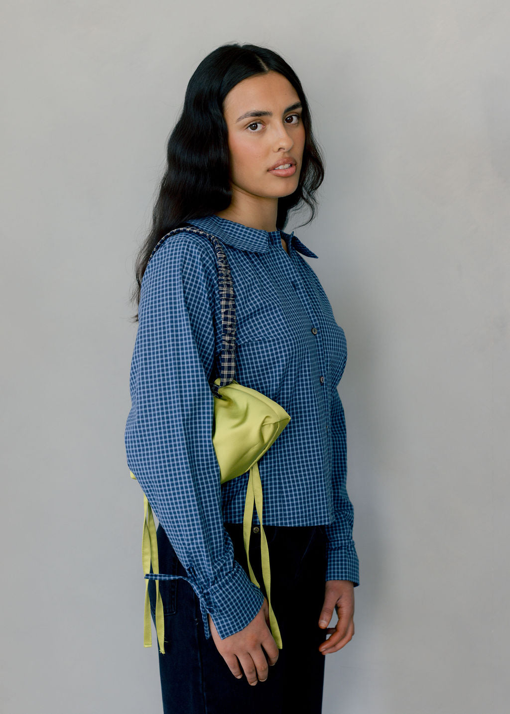 Peter Button Down Shirt with Peter Pan Collar - Ready To Ship-Tops-abronzeage.com