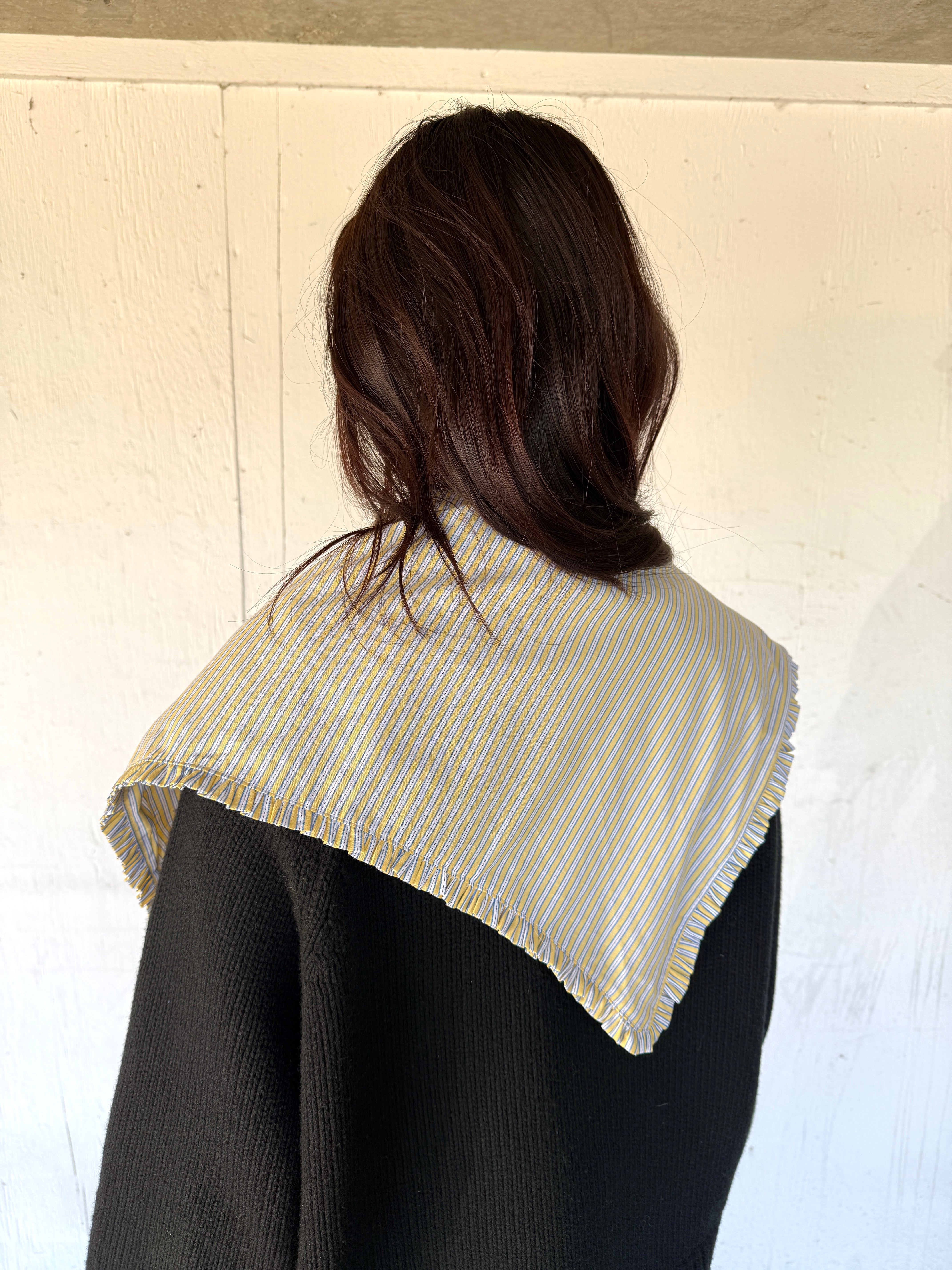 A Bronze Age Celeste Scarf - Ready to ship-Hair-Marigold Stripe-abronzeage.com