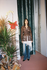 A Bronze Age Revel Wrap Top, Cotton Tie Shirt Blouse, Canada-Tops-abronzeage.com