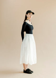 A Bronze Age Rhonda Skirt, Multi-tiered Skirt with Elastic Waist | Made in Canada-Skirts-abronzeage.com