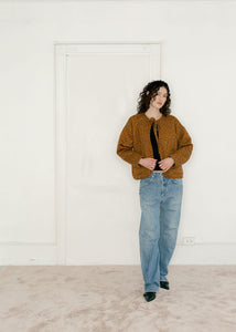A Bronze Age Rio Quilted Bomber Jacket, Cotton Applique | Made in Canada-Jackets and Vests-abronzeage.com