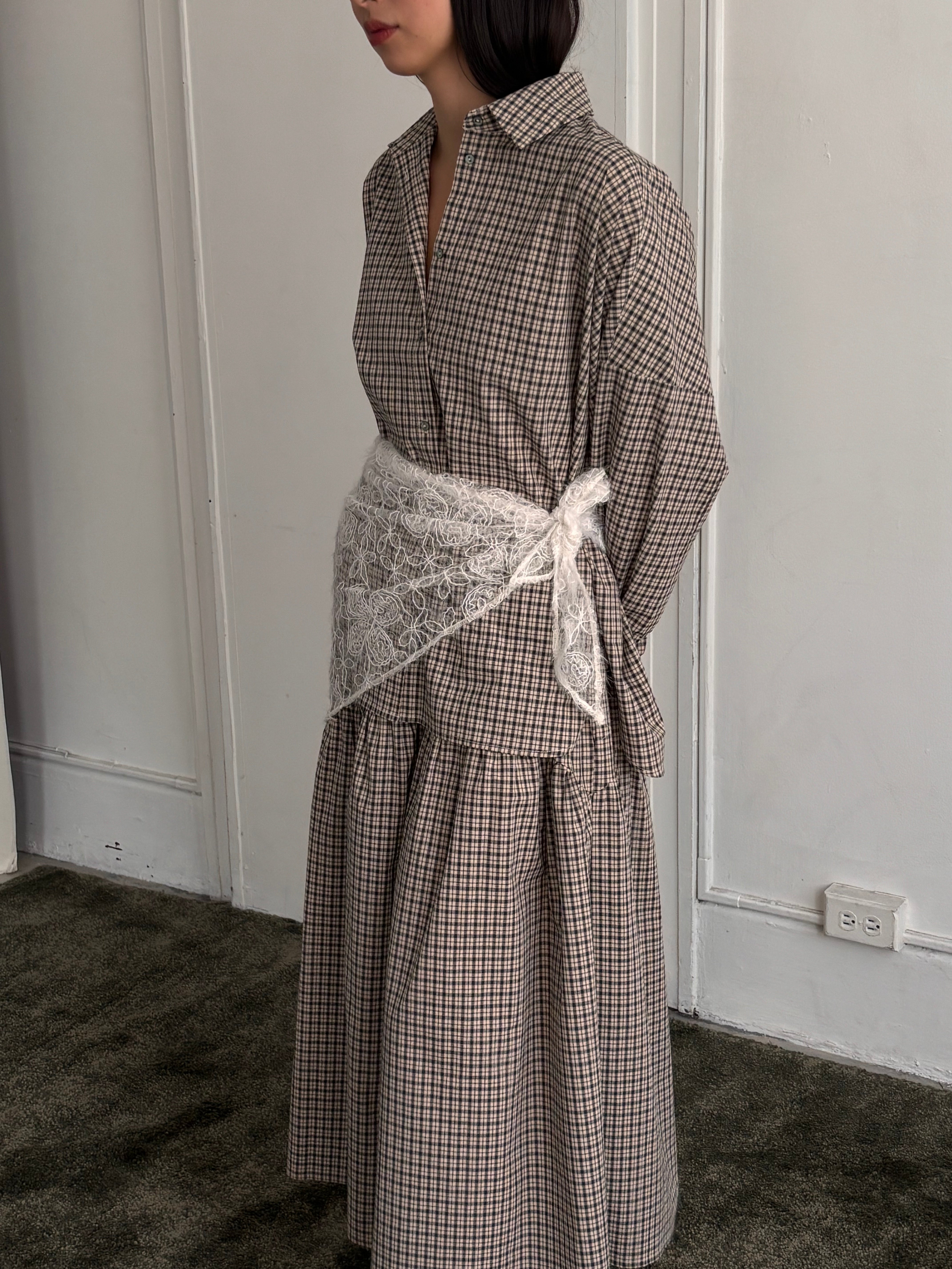A Bronze Age Robbie Oversized Button-Up Shirt, Cotton Shirt, Canada-Tops-abronzeage.com