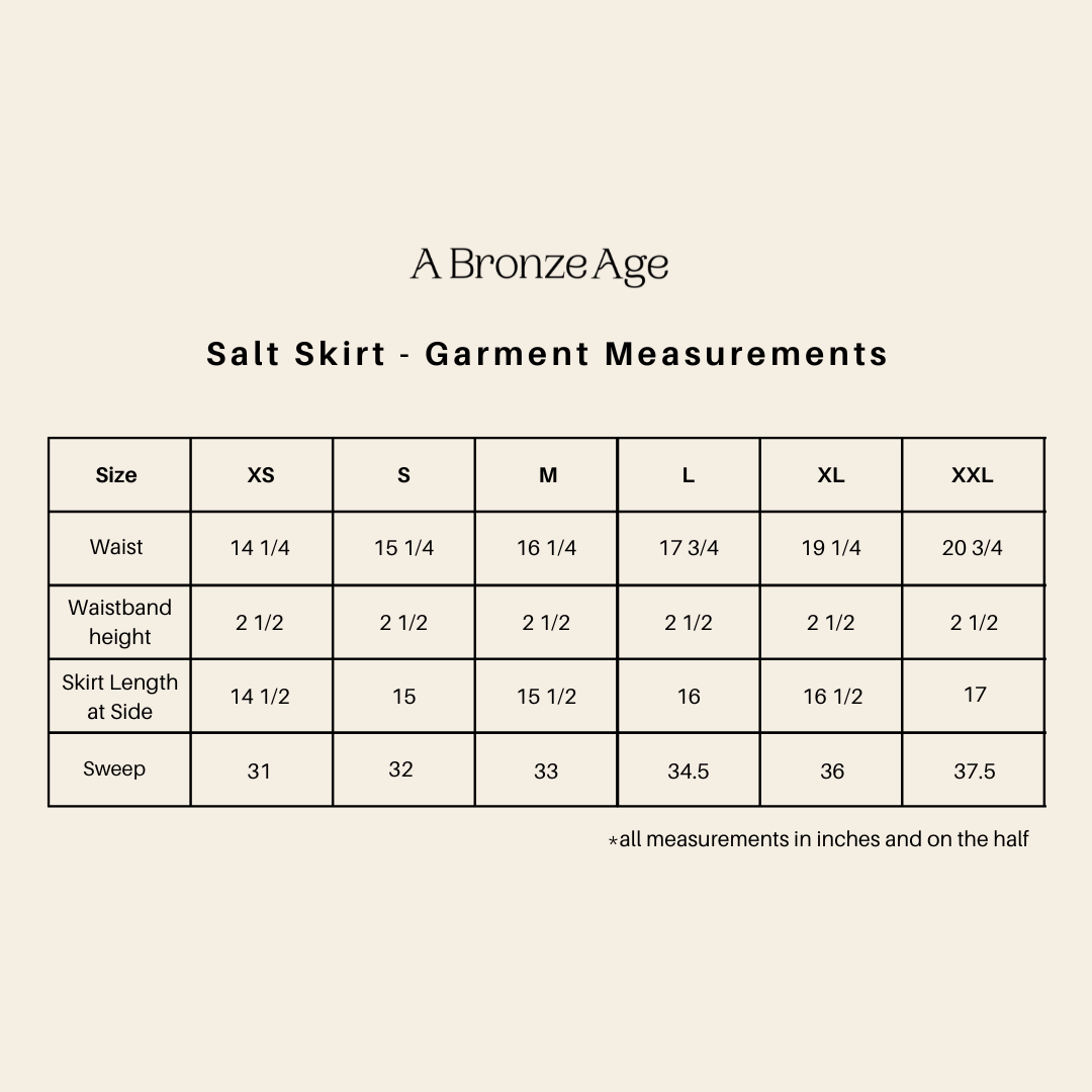 Fit and measurements