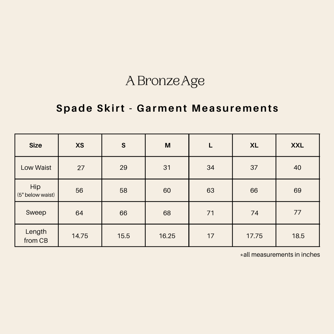 Fit and measurements