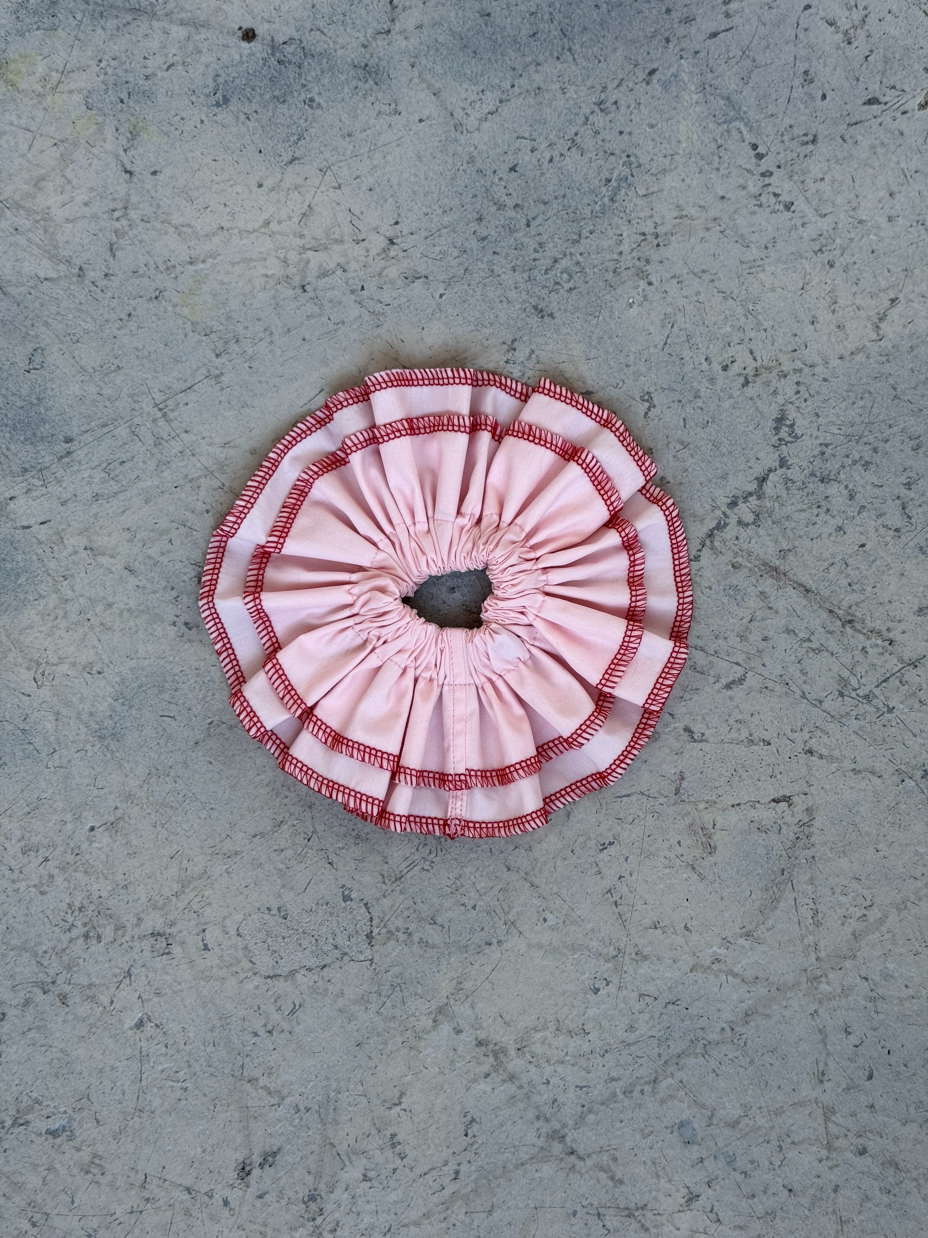A Bronze Age Suzi Hair Scrunchie, 2 Layered Scrunchie | Made in Canada-Hair-Petal Pink-abronzeage.com