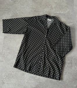 A Bronze Age Saachi Shirt, Drapey Drop Shoulder Button Up, Canada-Tops-Paisley Plaid-XS-abronzeage.com