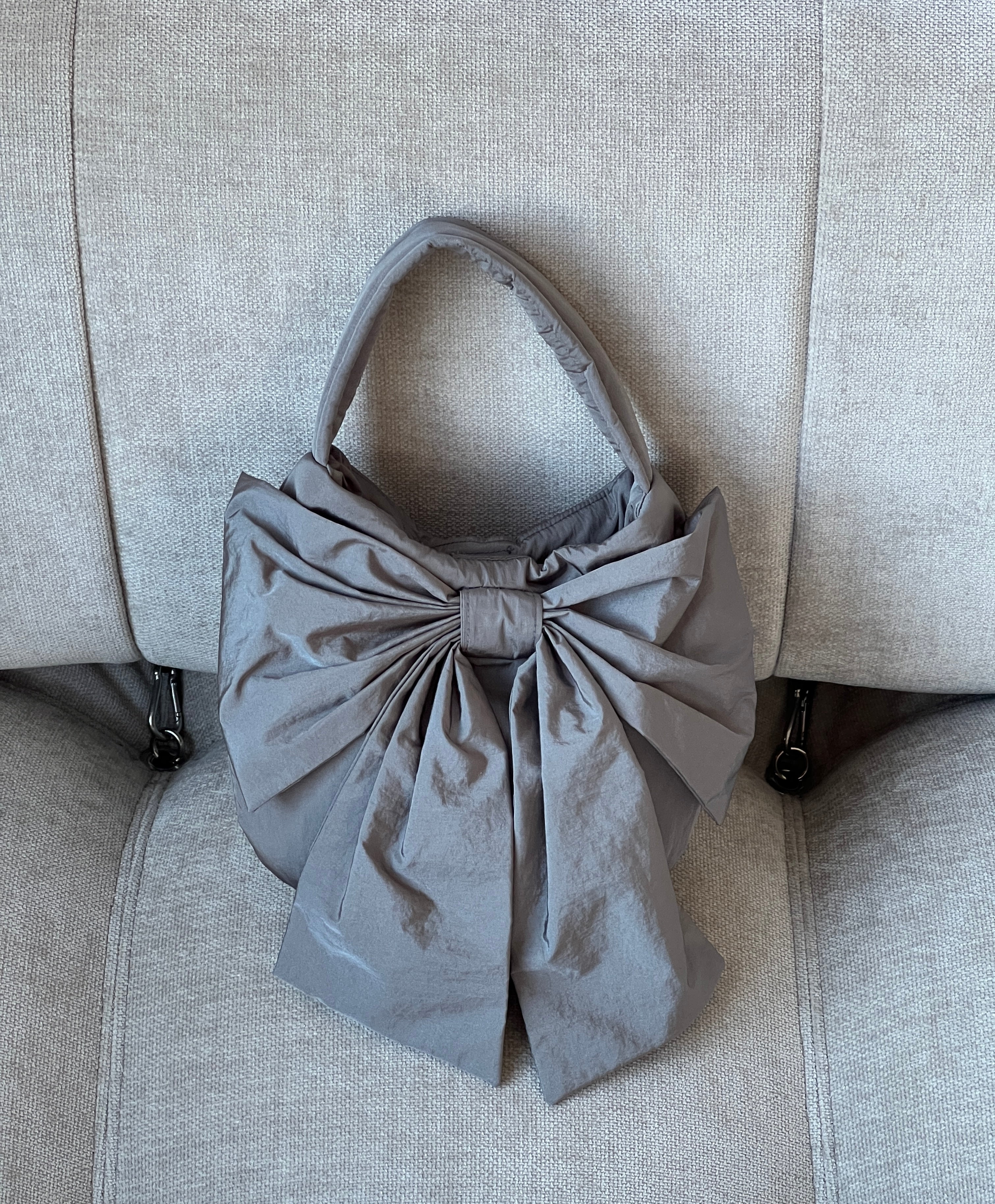 A Bronze Age Sammy Bag with Bow, Top Handle Evening Handbag | Made in Canada-Handbags-Vortex Taffeta-abronzeage.com