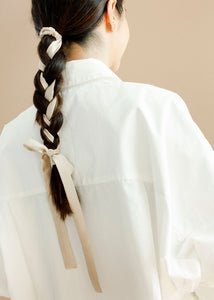 A Bronze Age Silk Hair Wrap, Scrunchie with Long Silk Ties-Hair-abronzeage.com