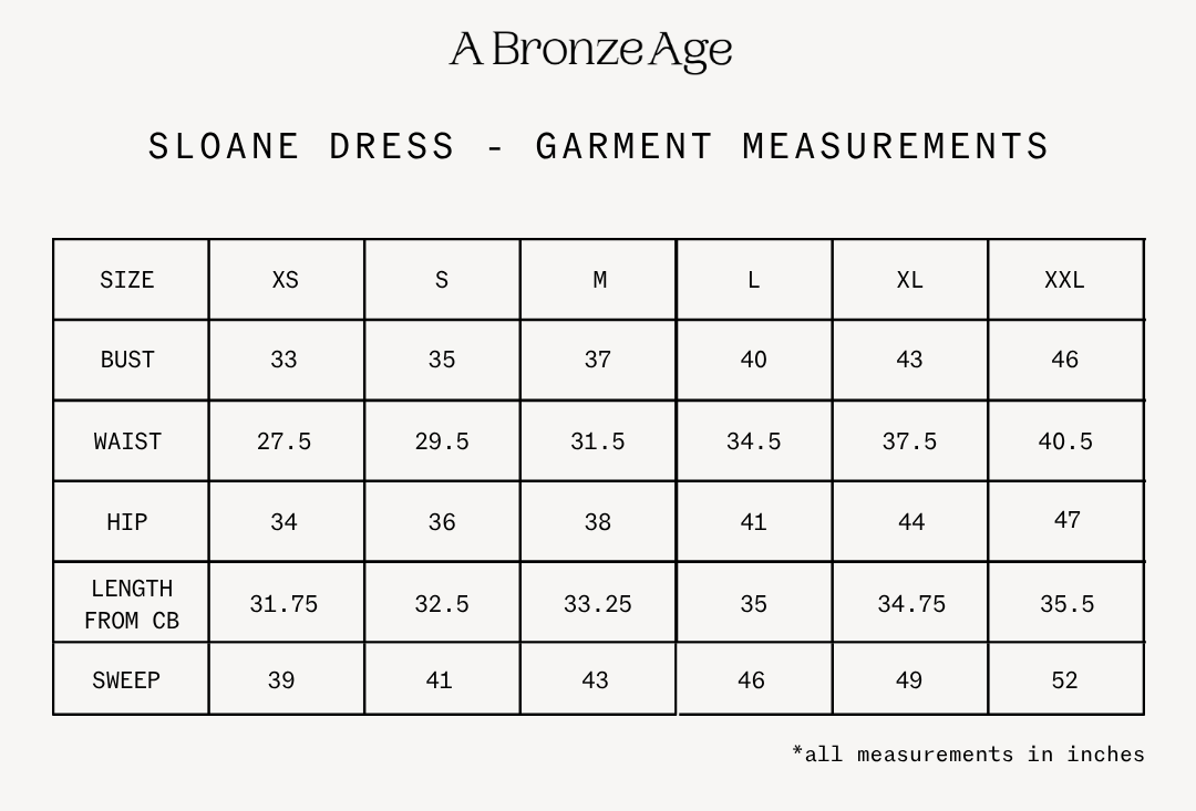 Fit and measurements