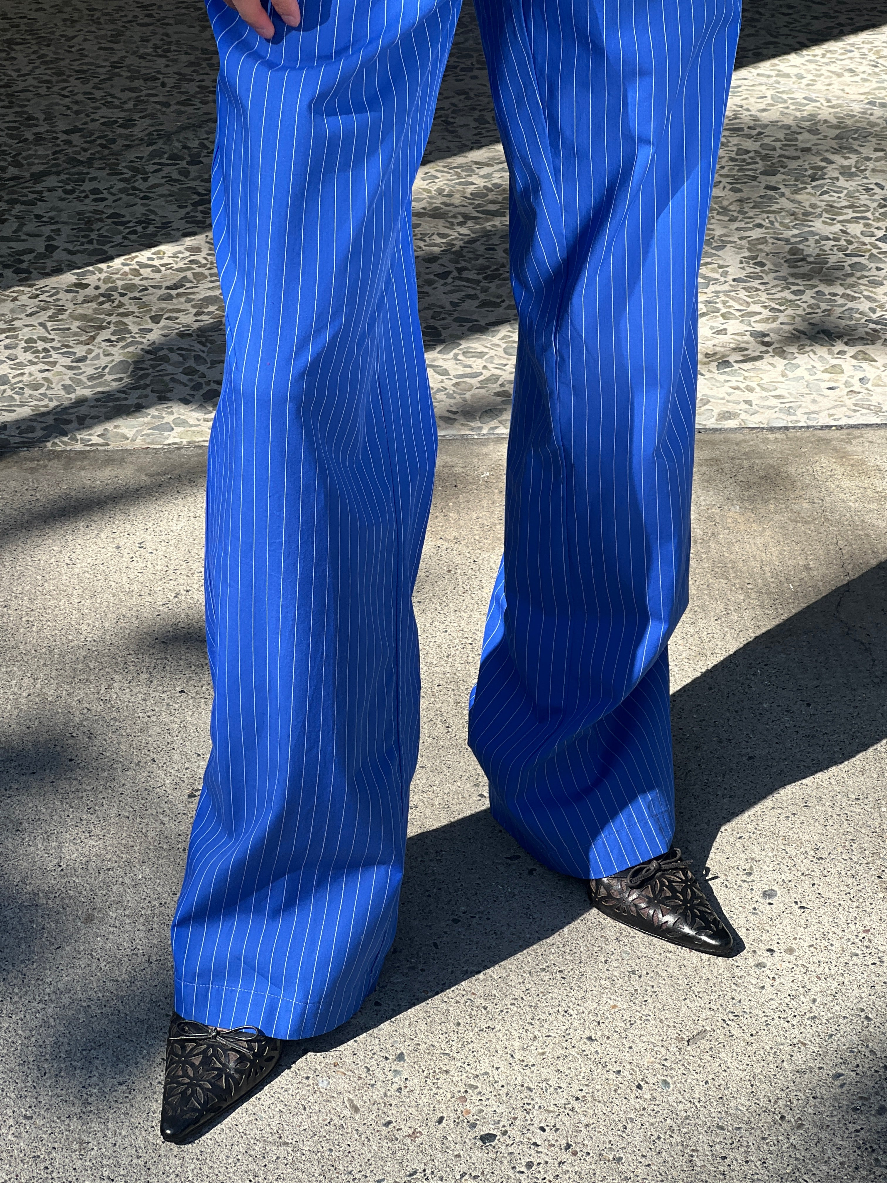 A Bronze Age Street Pant, Mid-Low Rise Drawcord Straight Leg Cotton Pants | Handcrafted in Vancouver Canada-Pants-abronzeage.com