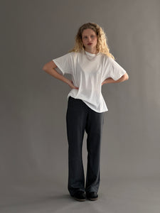 A Bronze Age Street Pant, Mid-Low Rise Drawcord Straight Leg Cotton Pants | Handcrafted in Vancouver Canada-Pants-abronzeage.com