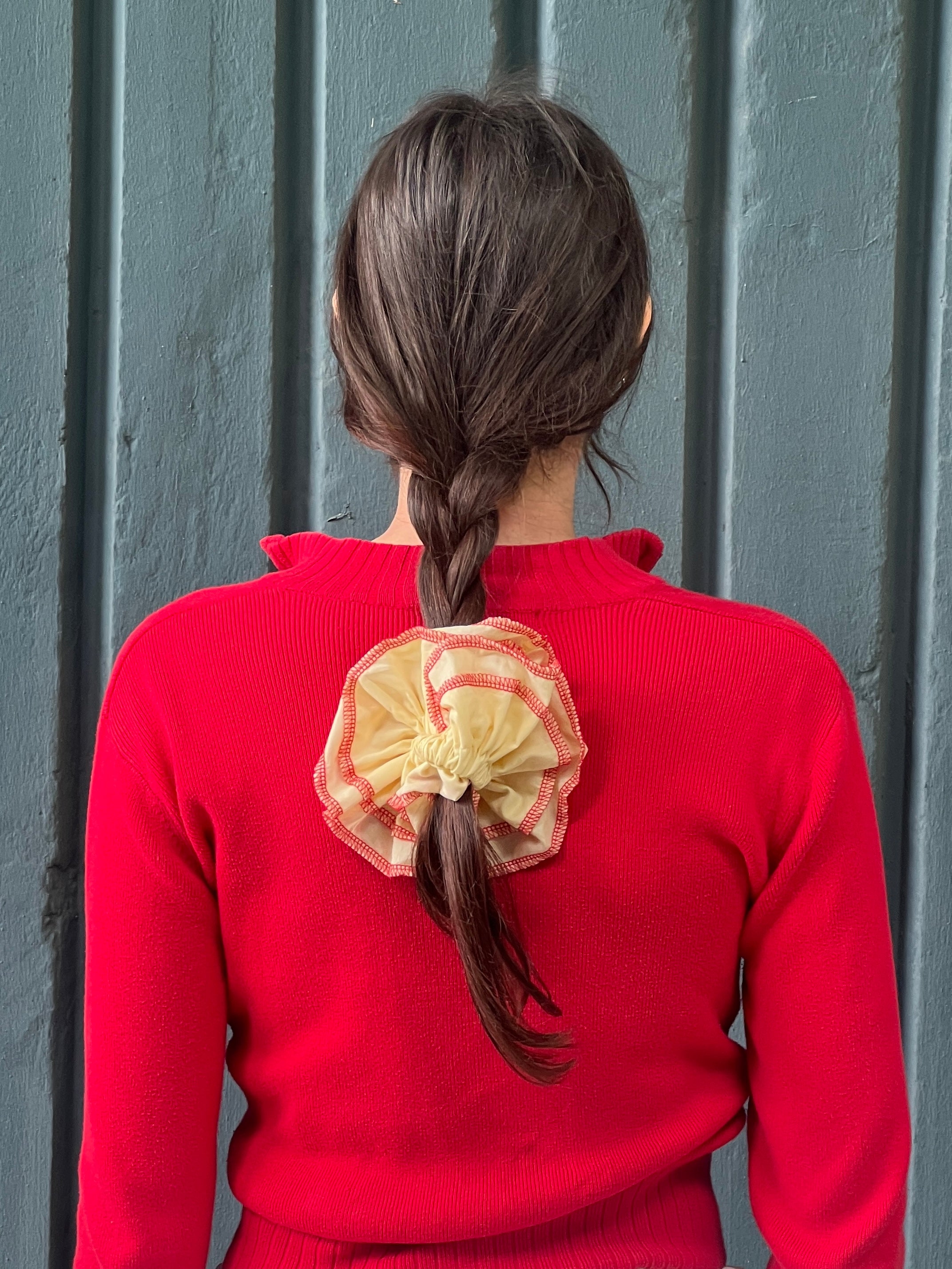 A Bronze Age Suzi Hair Scrunchie, 2 Layered Scrunchie | Made in Canada-Hair-abronzeage.com