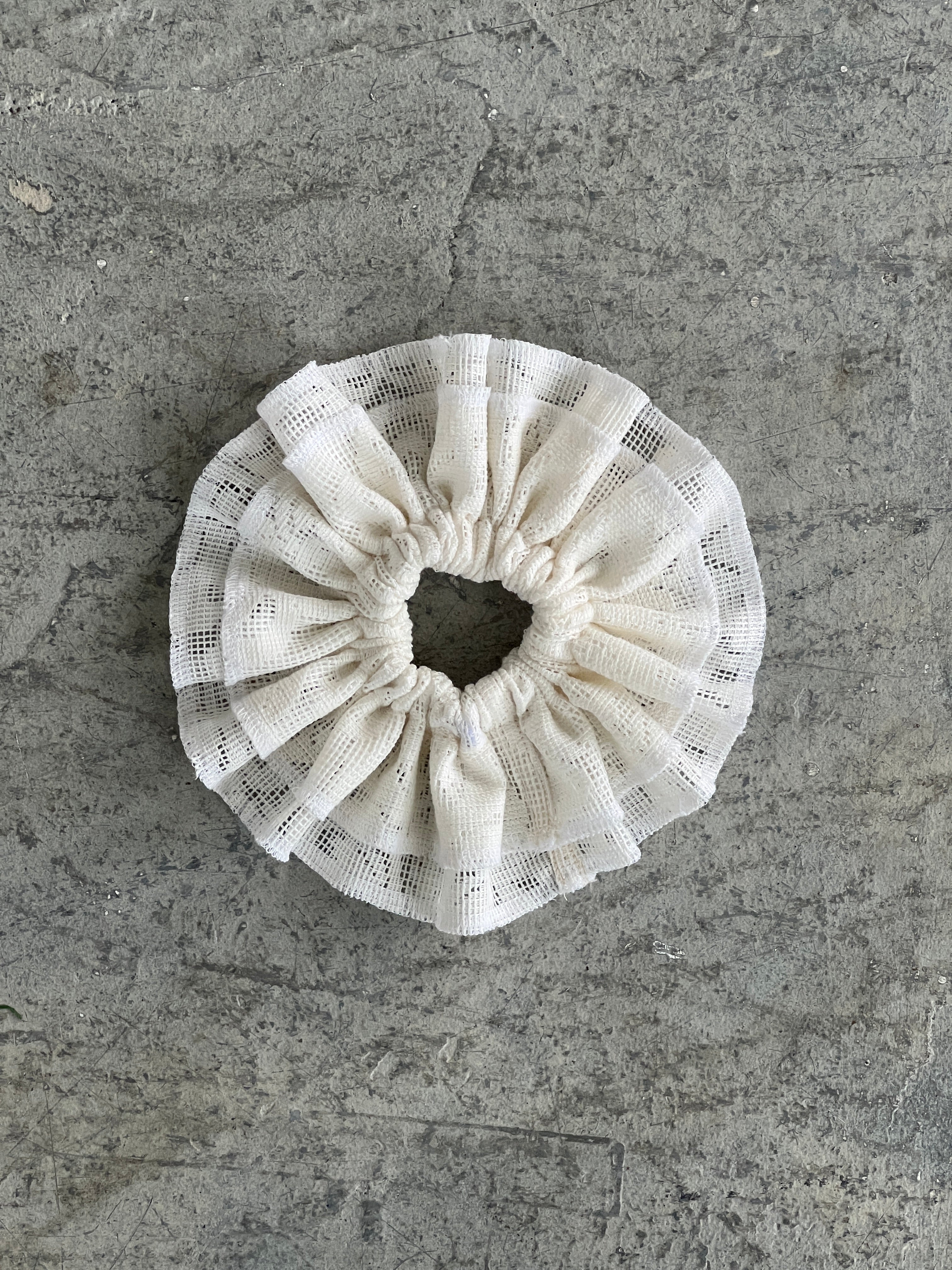 A Bronze Age Suzi Hair Scrunchie, 2 Layered Scrunchie | Made in Canada-Hair-Tabitha Lace-abronzeage.com