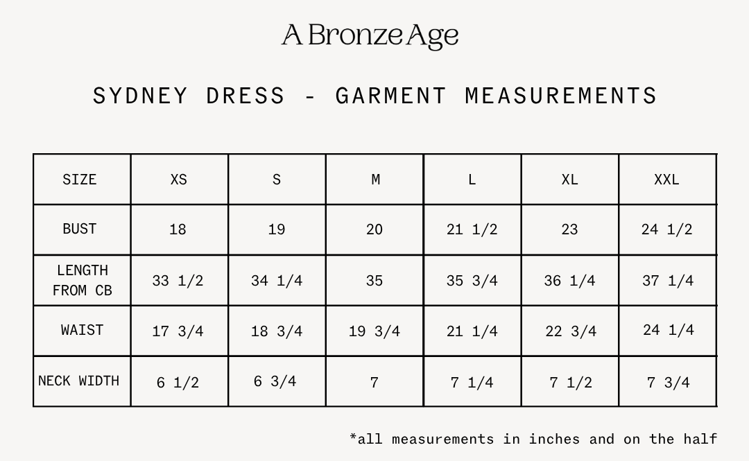 Fit and measurements