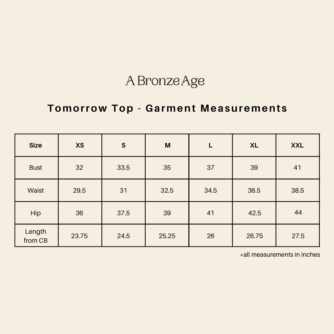Fit and measurements