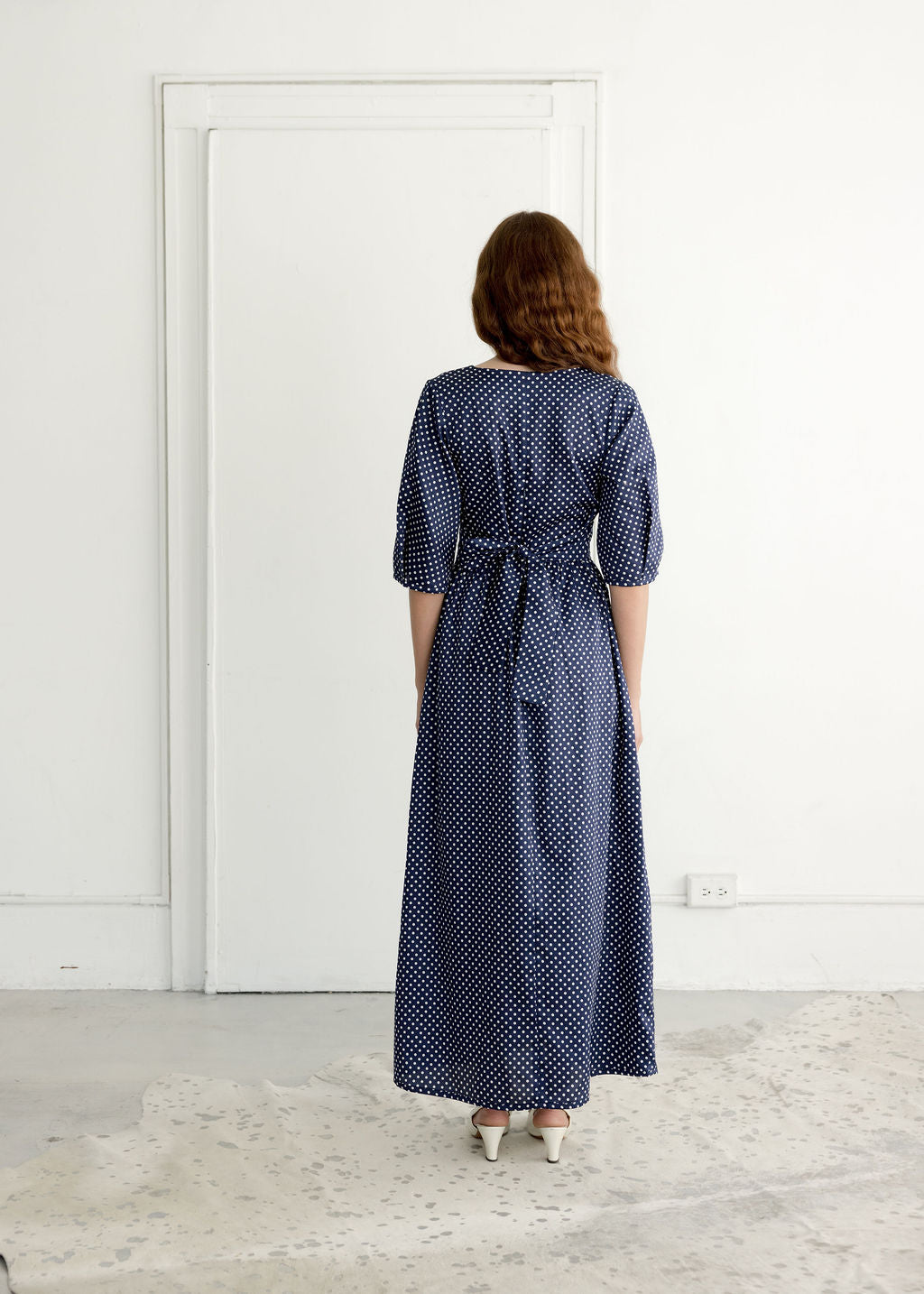 Verona V Neck Adjustable Belt Dress - Ready To Ship-Dresses-abronzeage.com