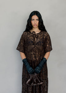 A Bronze Age Zelda Dress, Relaxed Fit Maxi Dress | Made in Canada-Dresses-Americano Lace-XS-abronzeage.com
