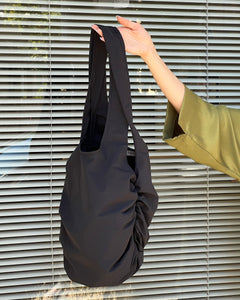 A Bronze Age Swimmer Tote Bag, Cotton Twill Shoulder Handbag, Canada-Handbags-Black Nylon-abronzeage.com