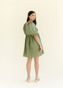 A Bronze Age Manon Mini Puff Dress, Babydoll Dress, Canada-Dresses-abronzeage.com