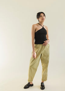 A Bronze Age Theo Pant, Cotton Relaxed Fit Elastic Waist, Canada-Pants-abronzeage.com