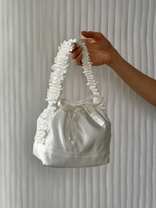 A Bronze Age Bridal Amy Purse, White Wedding Evening Bag, Canada-Handbags-abronzeage.com
