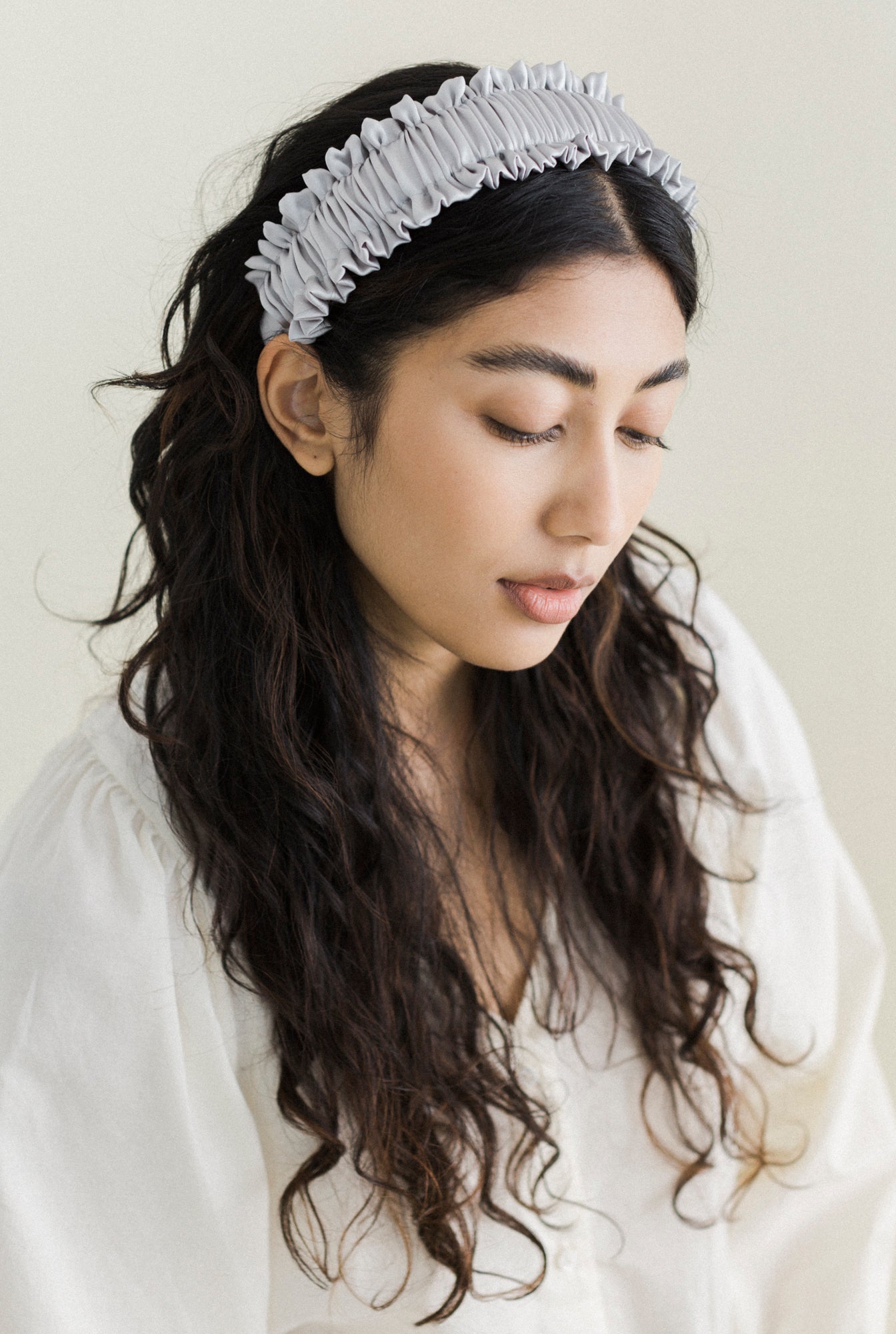 A Bronze Age Lafayette Silk Headband, A Bronzed Age, Ruched Hair Accessory, Canada-Hair-abronzeage.com