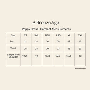 A Bronze Age Poppy Dress, Sleeveless Gathered Bust Midi Dress, Canada-Dresses-abronzeage.com