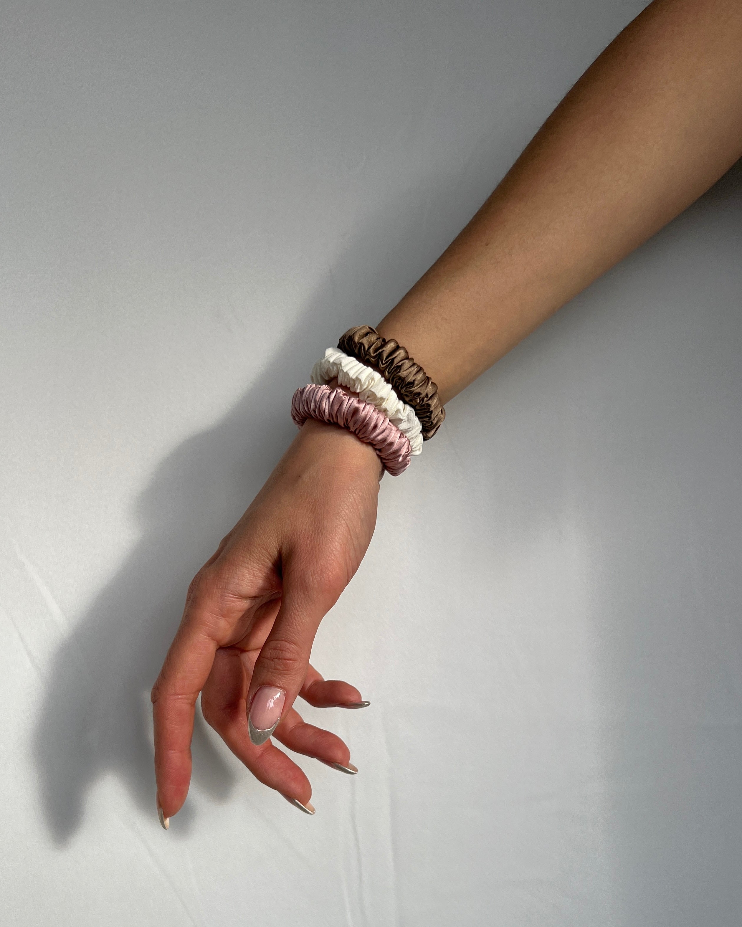 A Bronze Age Super Sport Silk Scrunchie 3 Pack, Hair Accessory, Canada-Hair-Neapolitan-abronzeage.com